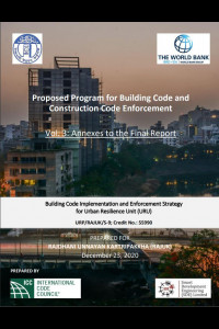 Cover Image of the D-04_Annexes to the Final Report (Volume-3) on Proposed Program for Building and Construction Code of Consultancy Services for Building Code Implementation and Enforcement Strategy in RAJUK under Package No. URP/RAJUK/S-9